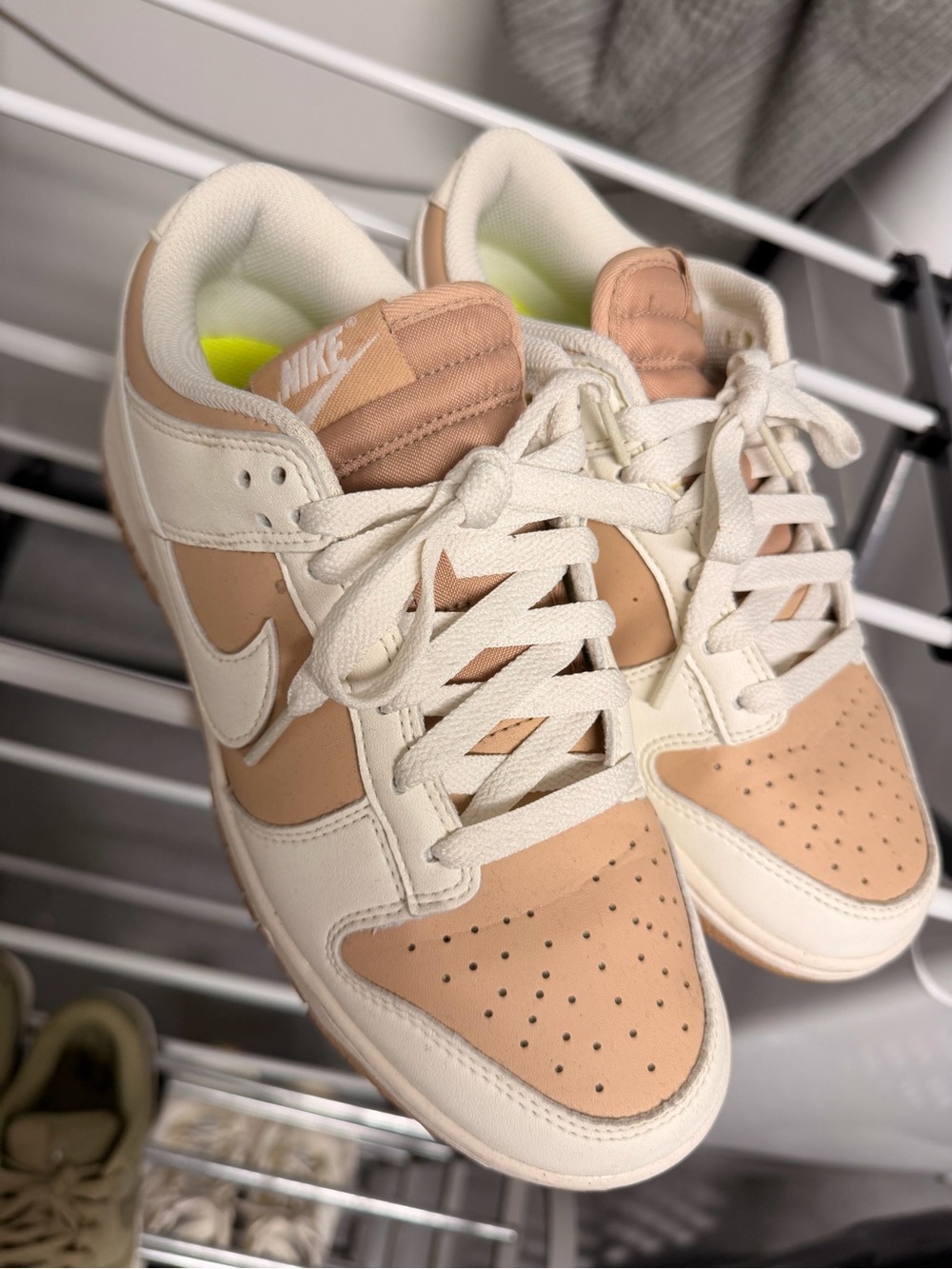 Nike Dunks Sneakers in Cream & Beige